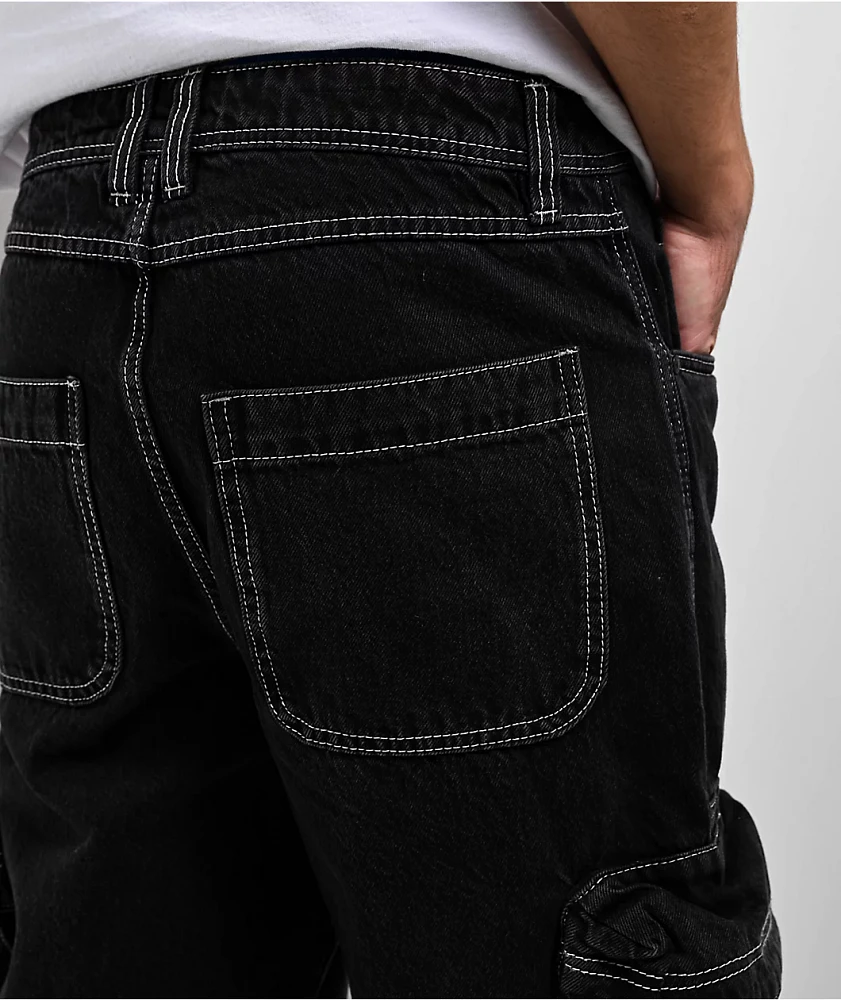 Ninth Hall Ambush Black 3D Cargo Pants at Hamilton Place in