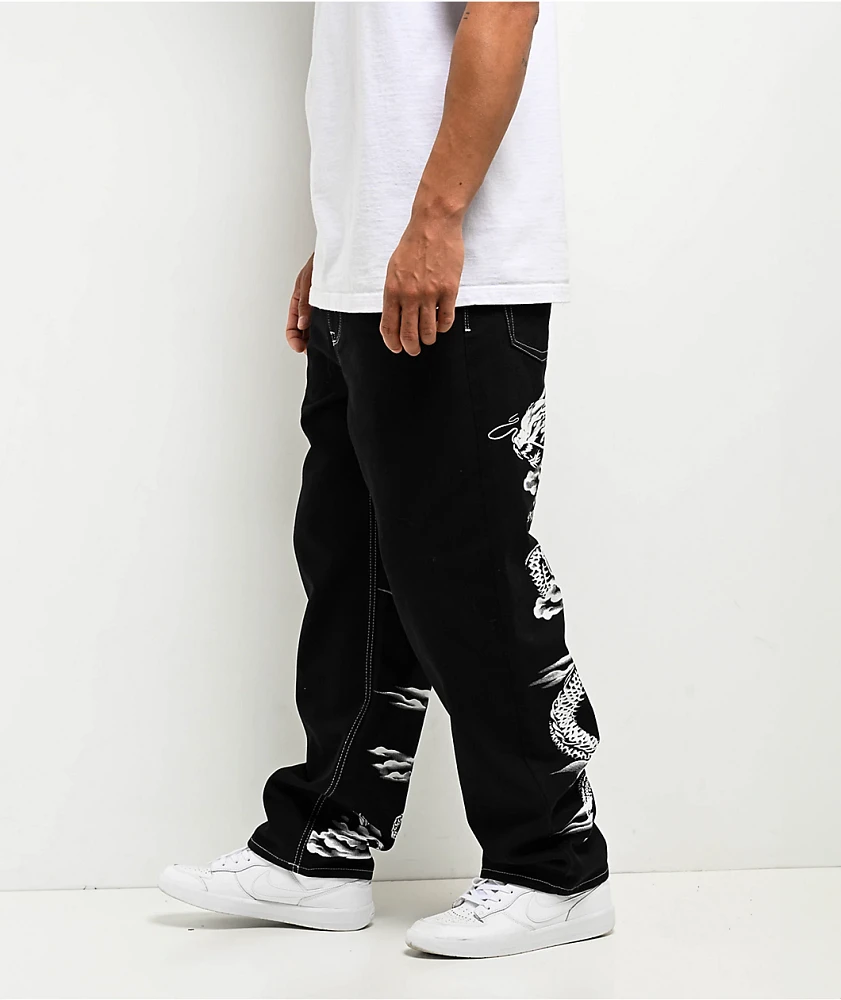 Ninth Hall Ambush Dragon Black Baggy Denim Jeans | Liberty Center