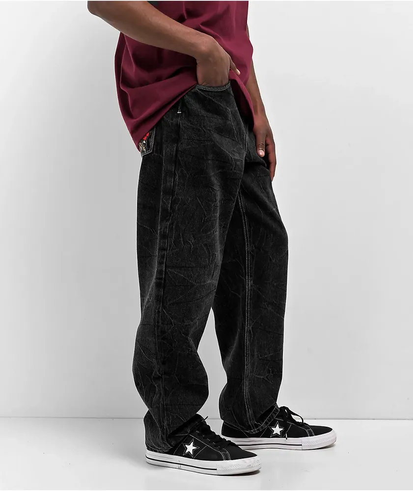 ●FLEXX G / THE AMBUSH 〜 Ninth Hall Ambush Embroidered Black Denim Jeans | Zumiez