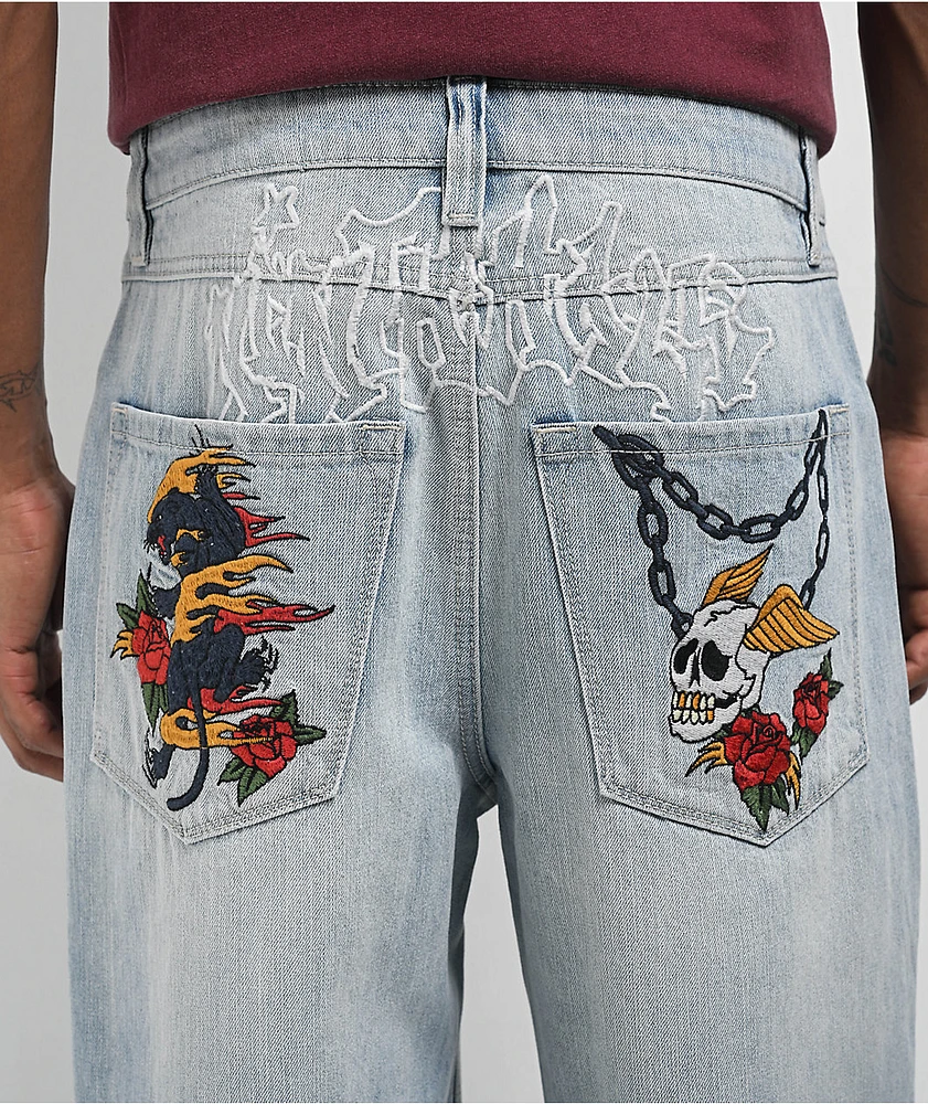 AMBUSH デニム Ninth Hall Ambush Light Blue Wash Loose Fit Jeans | MainPlace Mall