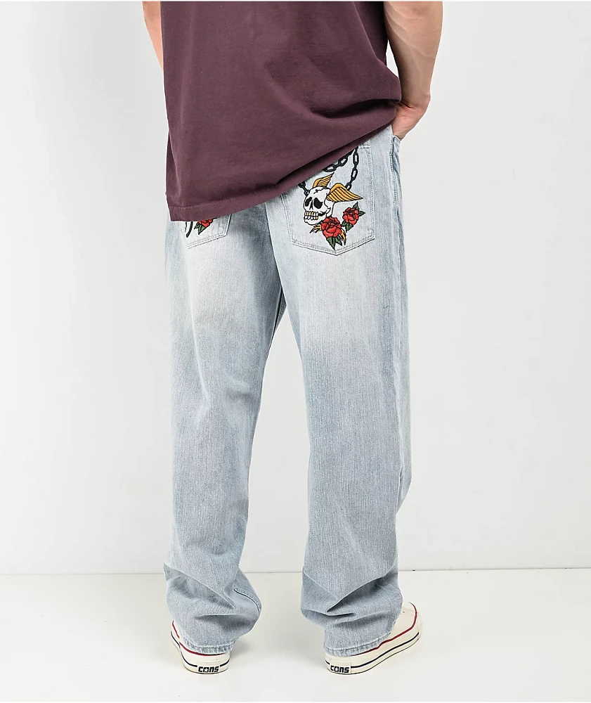 Ninth Hall Ambush Light Blue Wash Loose Fit Jeans | Arden Fair