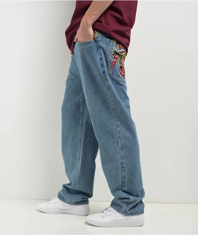 Ninth Hall Ambush Dragon Raw Indigo Denim Loose Fit Jeans