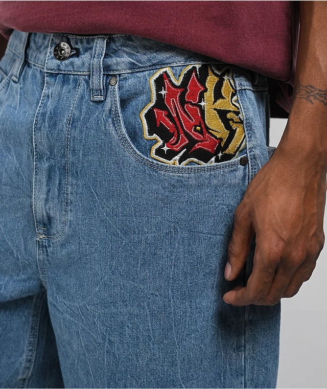 Ninth Hall Ambush Medium Blue Loose Fit Jeans | MainPlace Mall