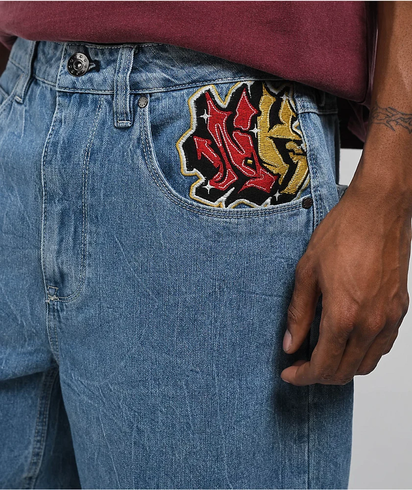 Ninth Hall Ambush Medium Blue Loose Fit Jeans | MainPlace Mall