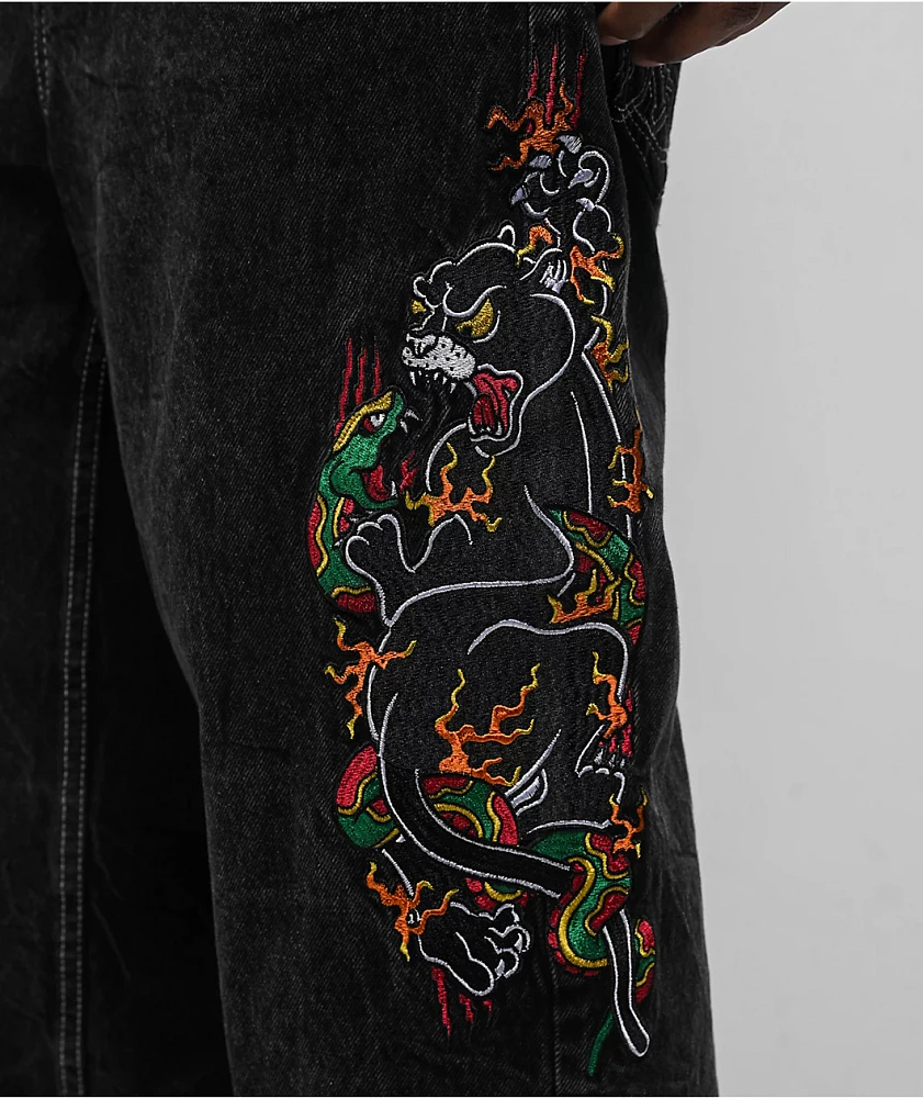 Ninth Hall Ambush Panther Black Wash Jeans | Arden Fair