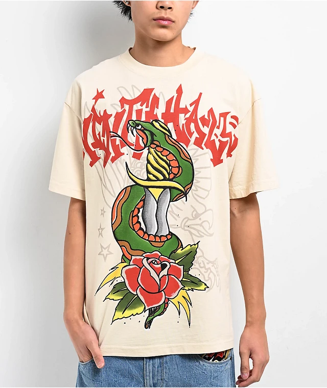 Ninth Hall Ambush Snake Dagger Natural T-Shirt | Liberty Center