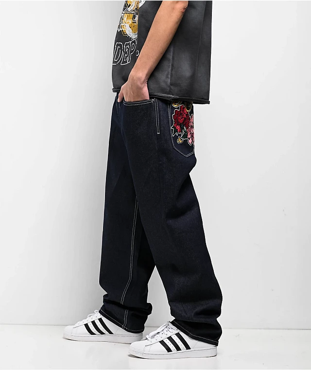 Ninth Hall Ambush Dragon Raw Indigo Denim Loose Fit Jeans