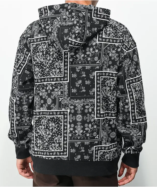 Black bandana hoodie sale