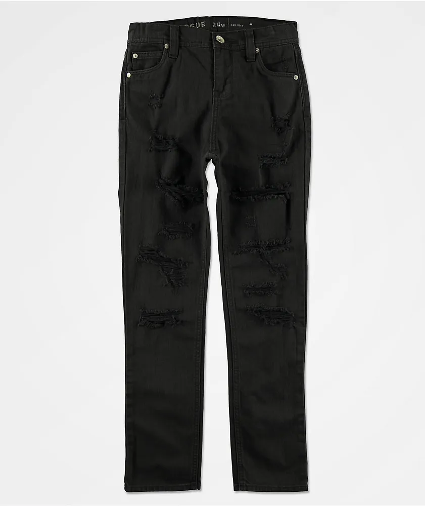 Black denim jeans boys on sale