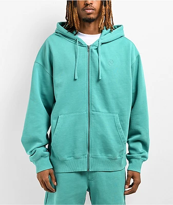 Ninth Hall Fundamentals Zena Orchid Boxy Crop Zip Hoodie