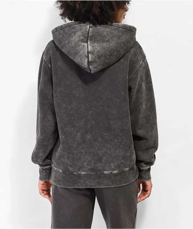 Black sales washed hoodie