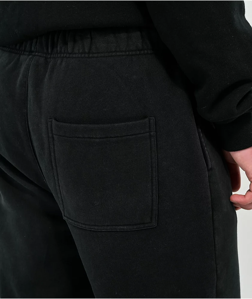 Ninth Hall Fundamentals Black Wash Relaxed Sweatpants | Liberty Center