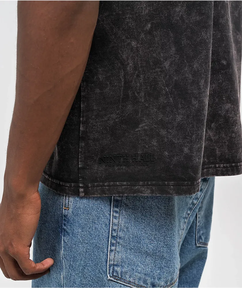 Ninth Hall Fundamentals Black Wash Wide T-Shirt | Liberty Center