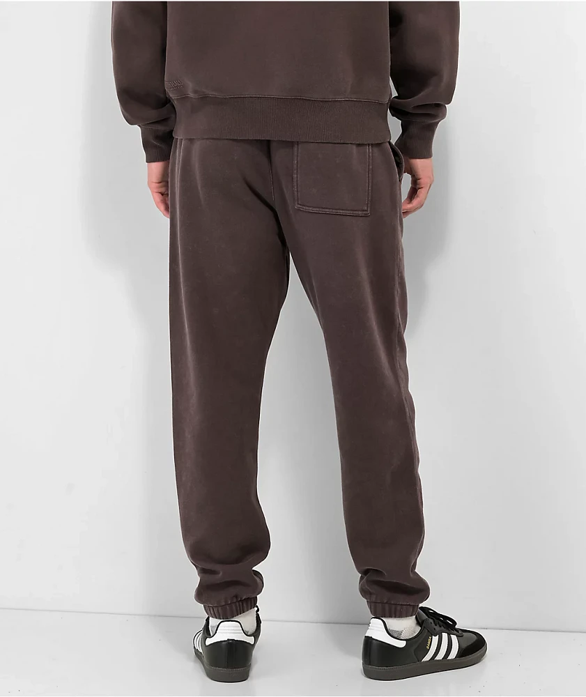 Ninth Hall Fundamentals Brown Wash Relaxed Sweatpants | Liberty Center