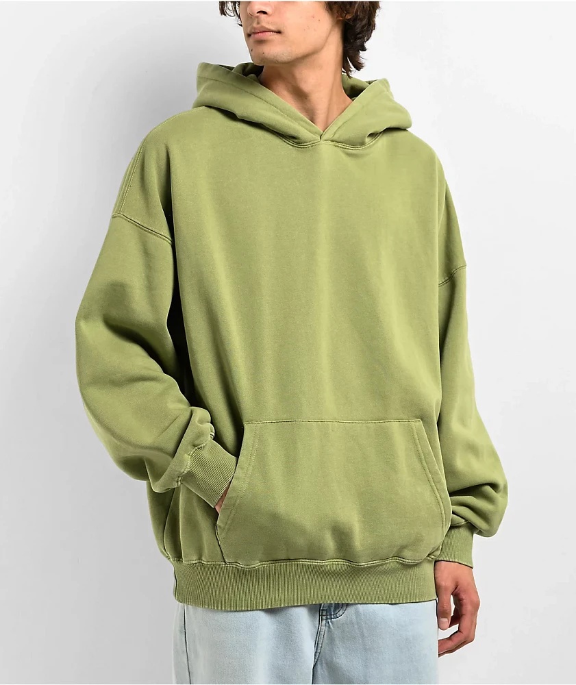 Ninth Hall Fundamentals Green Boxy Hoodie | Arden Fair