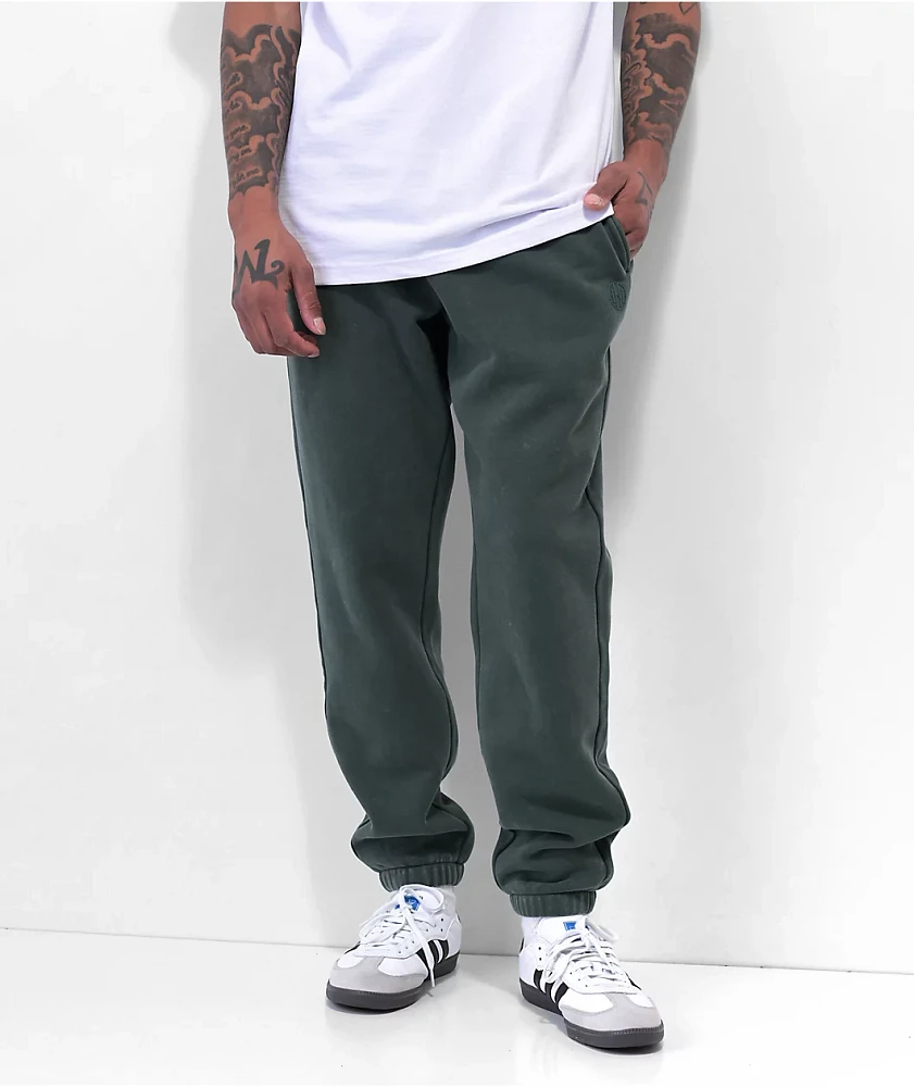 Ninth Hall Fundamentals Green Wash Relaxed Sweatpants | MainPlace Mall