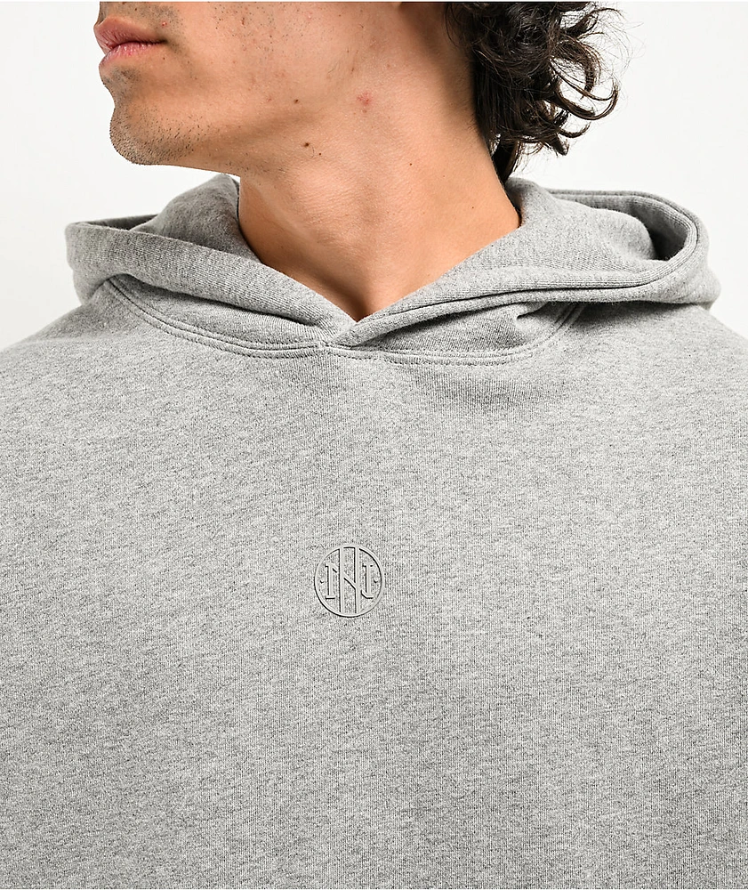 Ninth Hall Fundamentals Heather Grey Boxy Hoodie | MainPlace Mall