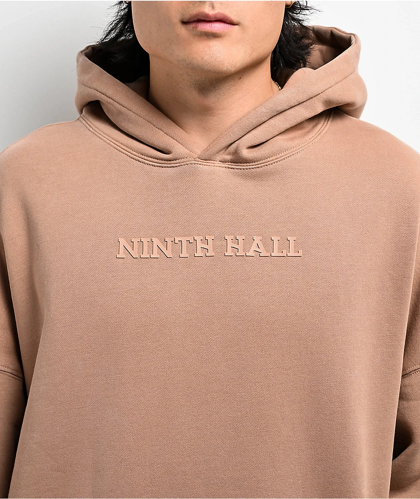 Ninth Hall Fundamentals Logo Chanterelle Oversized Hoodie at