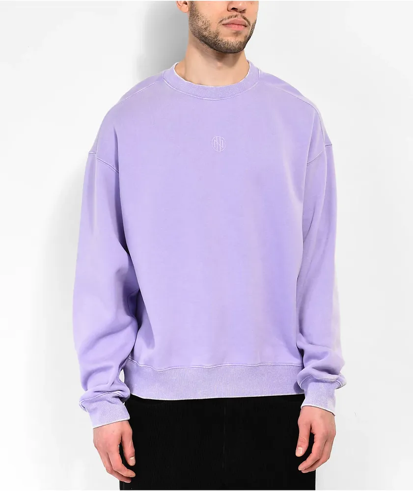 Light purple crewneck sweatshirt clearance