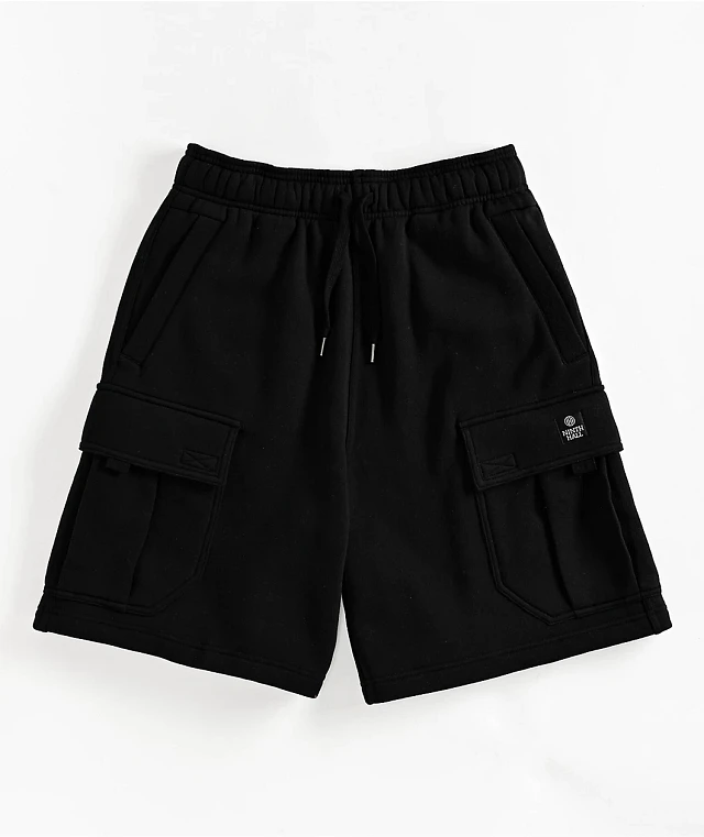 Ninth Hall Fundamentals Morgan Black Cargo Sweat Shorts