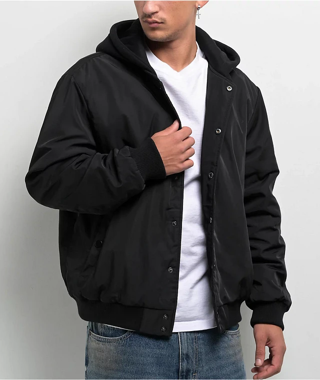 BLACK BOMBER size1 アイケーイー HOODIE #013.5