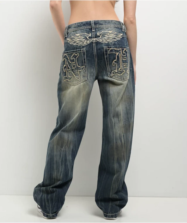 Ninth Hall Idle Blue Wash Straight Leg Jeans at CoolSprings