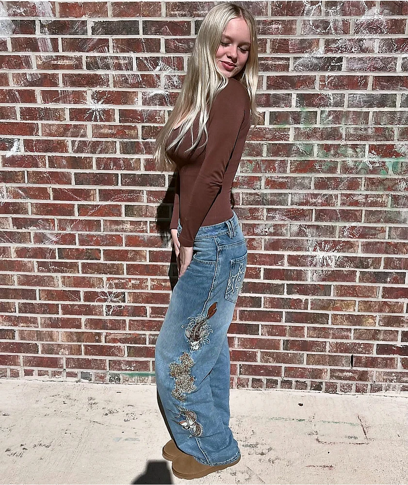 Ninth Hall Idle Consult Straight Leg Denim Jeans at Hamilton Place