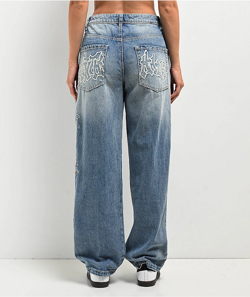 Ninth Hall Idle Consult Straight Leg Denim Jeans at Foxvalley Mall
