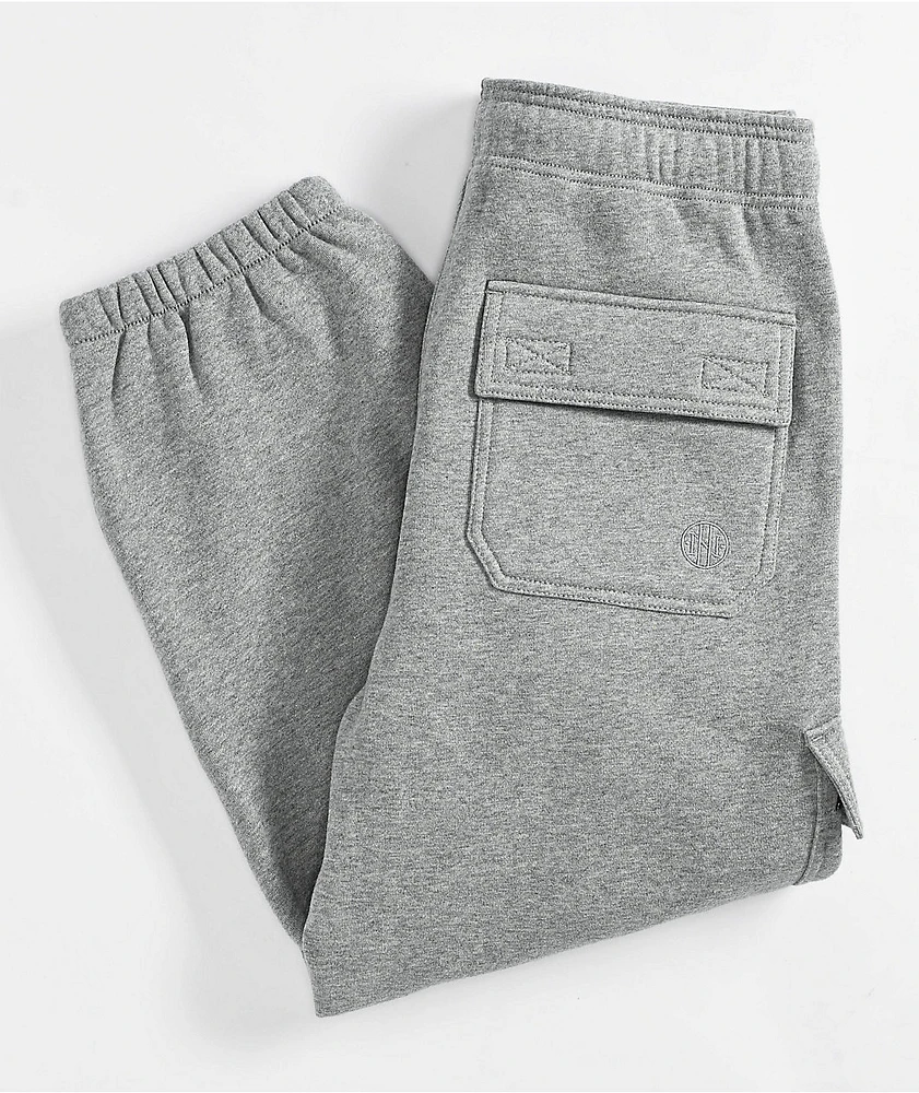 Ninth Hall Kids Stash Cargo Heather Grey Sweatpants | Arden Fair