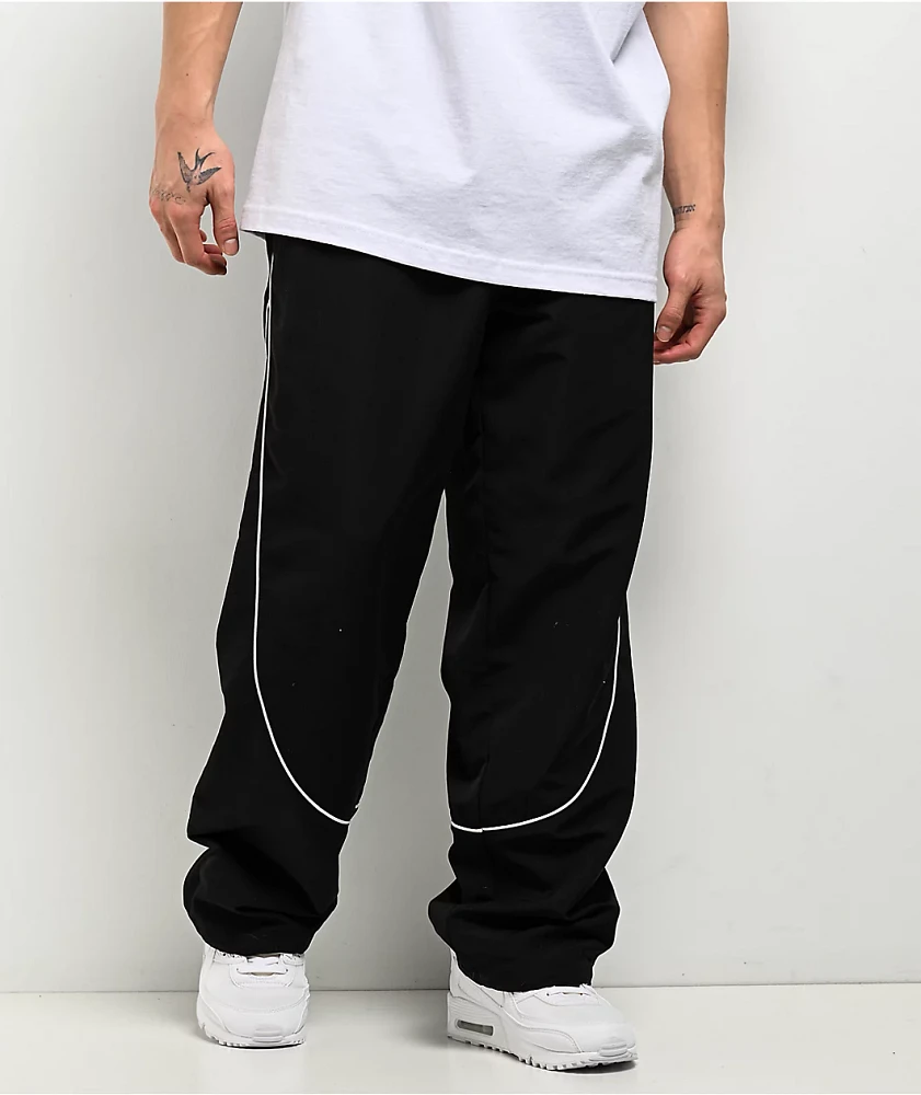 Ninth Hall Piped Black Track Pants | Mission Valley