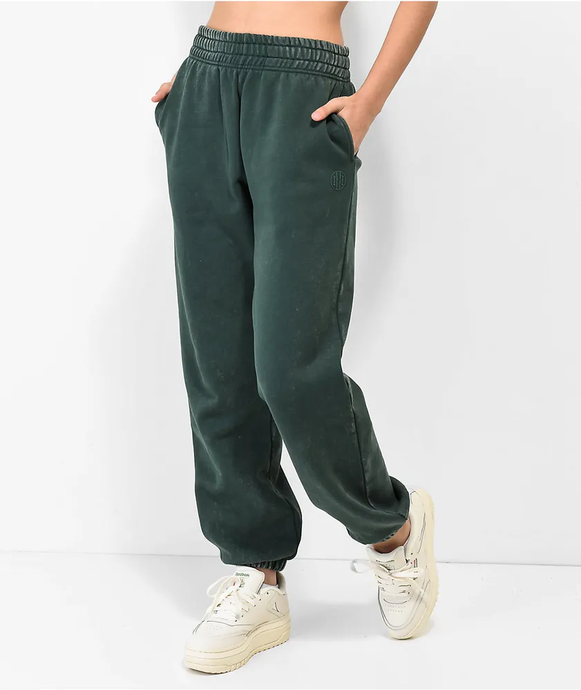 Ninth Hall Sibyl Green Mineral Wash Sweatpants CoolSprings Galleria