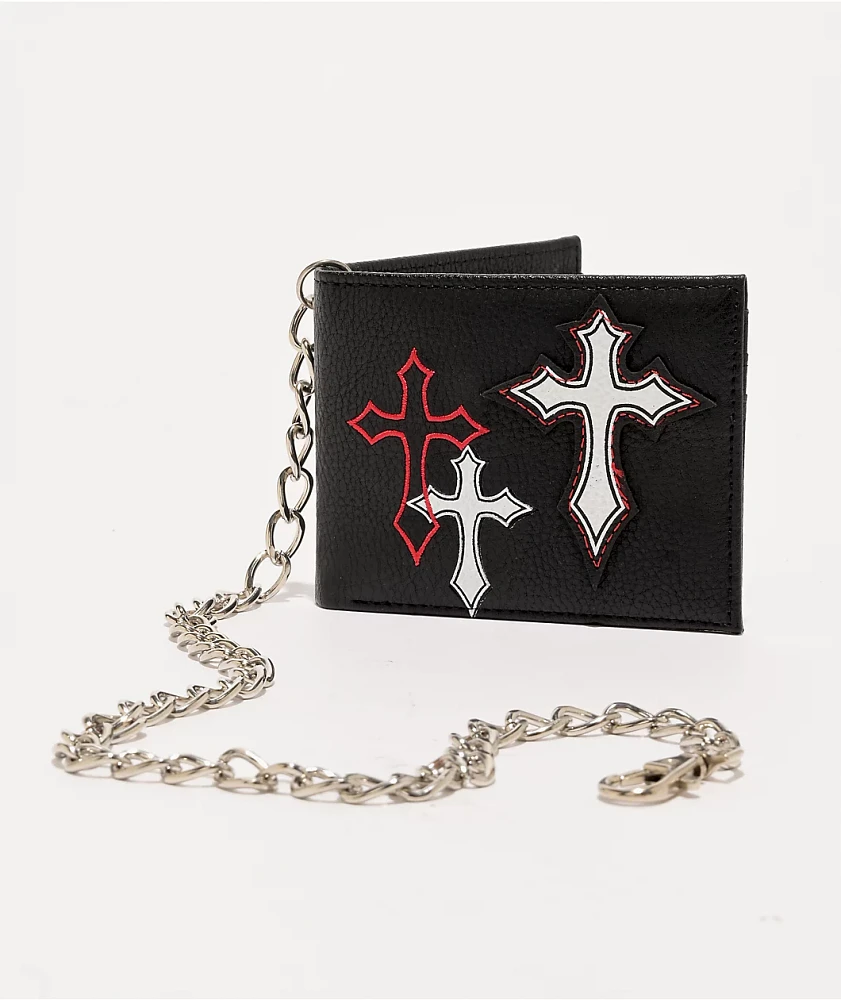Ninth Hall Signal Black Chain Wallet at Hamilton Place in