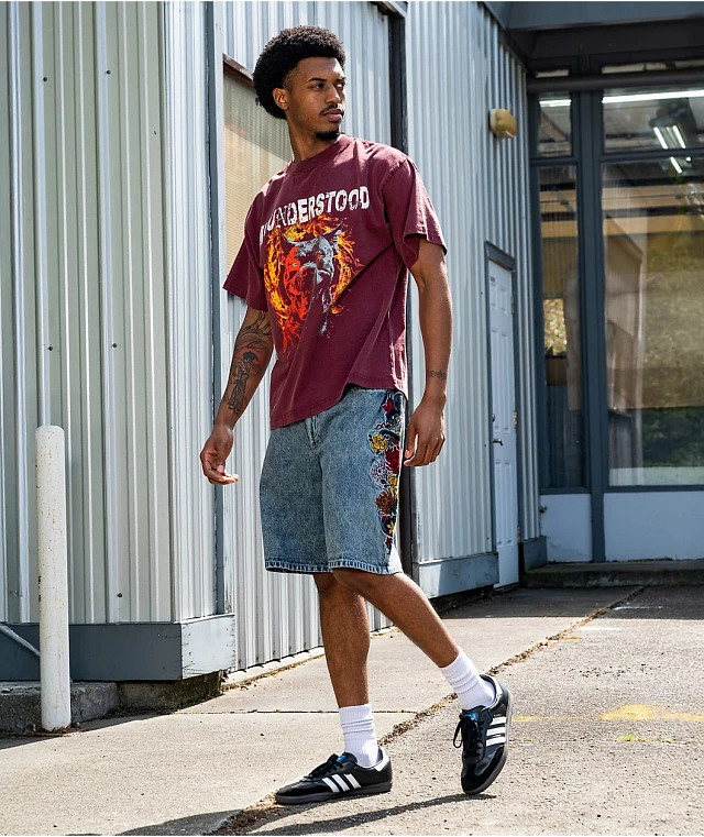 shorts パンツ print denim alwayswhatyoushoulddo