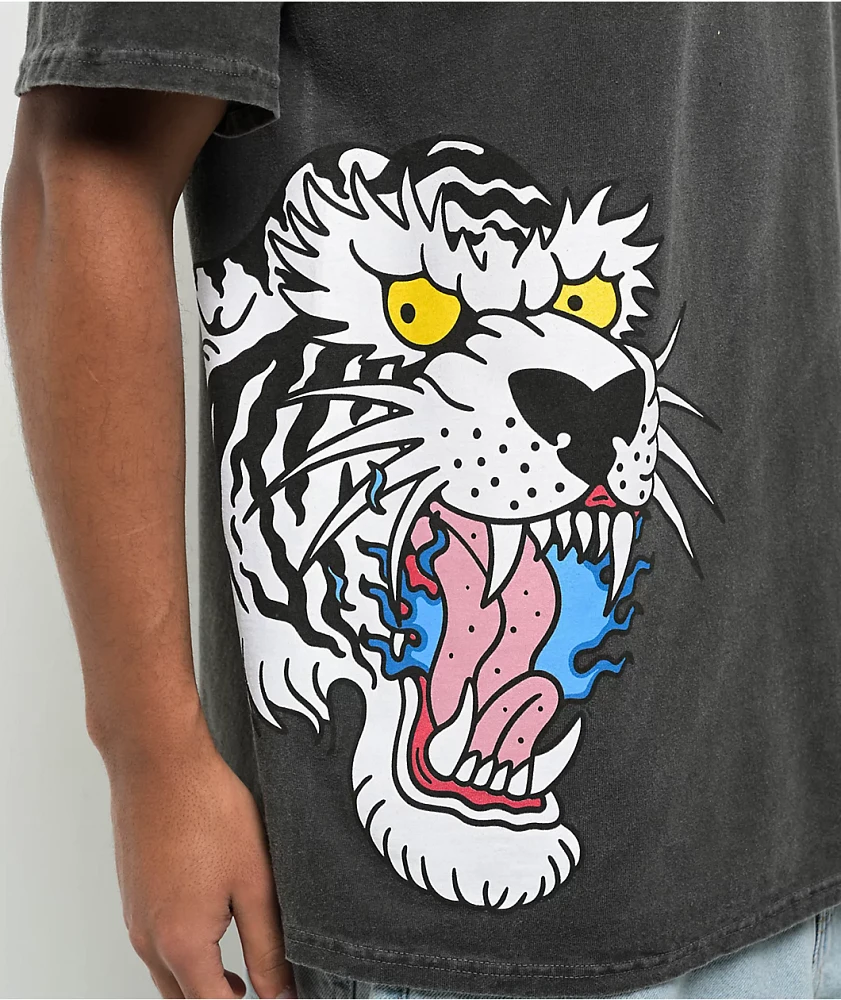 Ninth Hall Y2K Tattoo Flash Black Wash T-Shirt at Hamilton Place