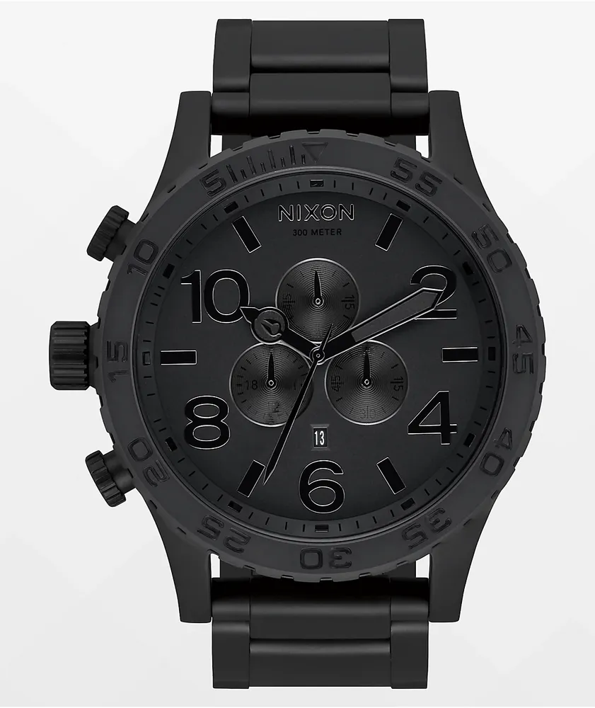 Nixon 51 30 Chrono Matte Black Analog Watch CoolSprings Galleria