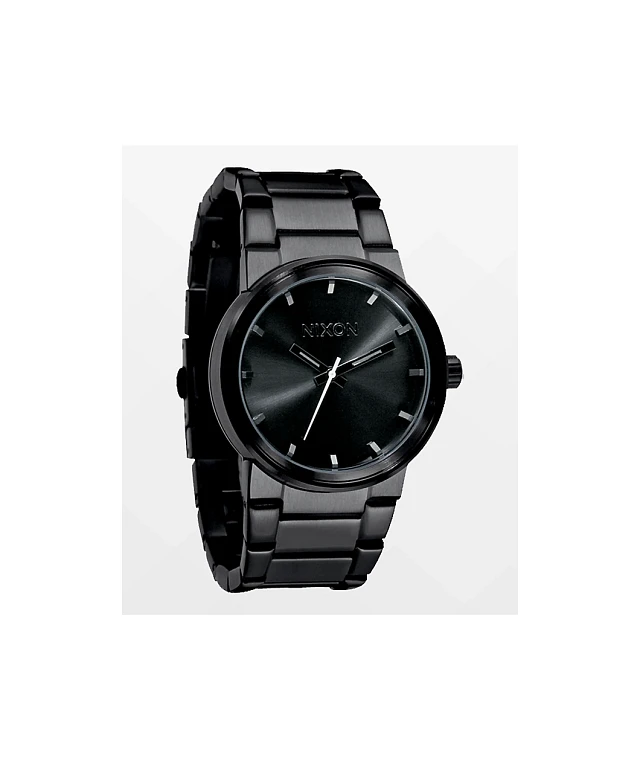 Nixon Cannon All Black Analog Watch | MainPlace Mall