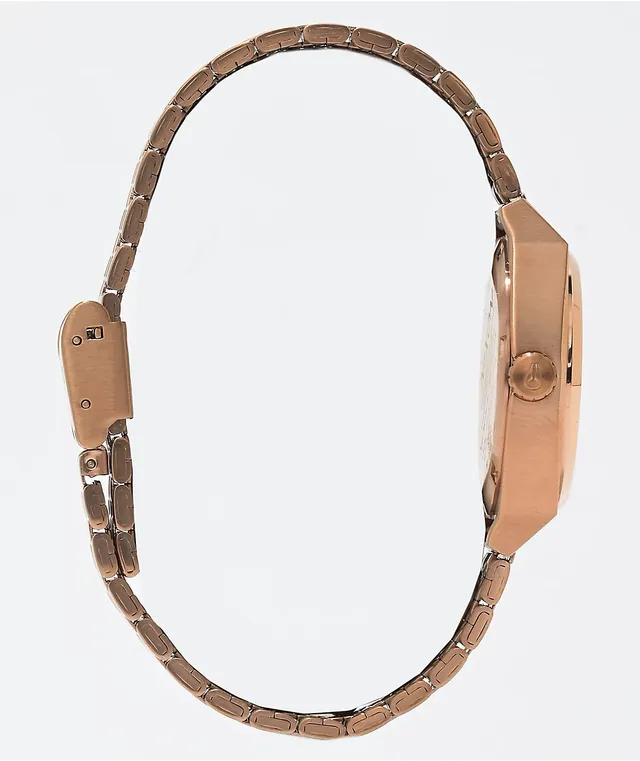 Nixon Medium Time Teller Rose Gold Analog Watch Pueblo Mall