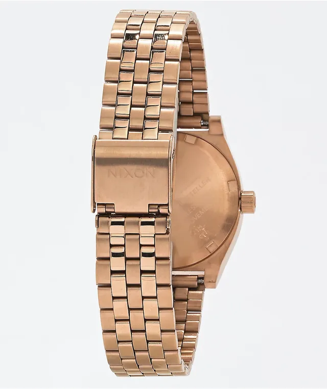 Nixon Medium Time Teller Rose Gold Analog Watch Pueblo Mall