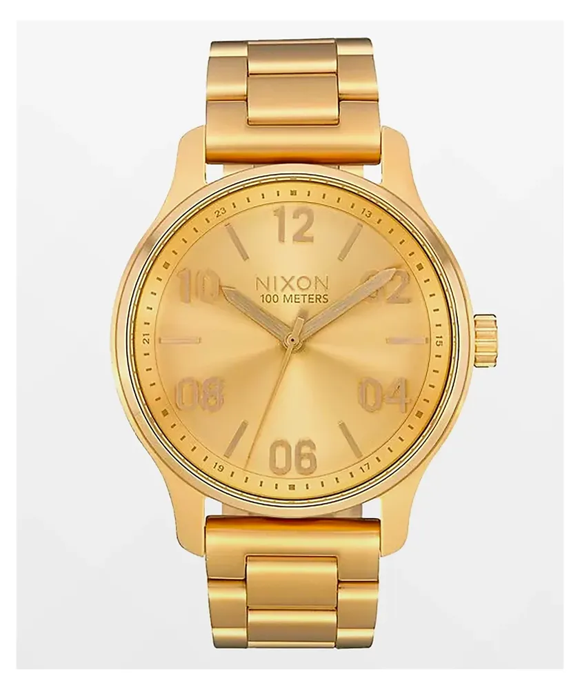 Nixon gold watch mens zumiez clearance