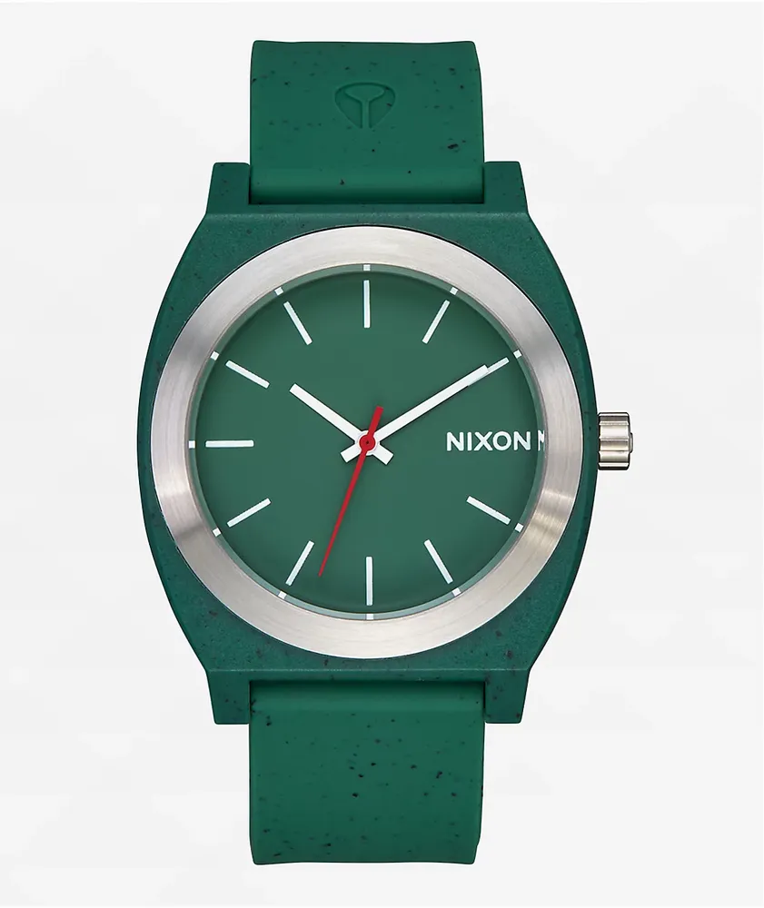 Nixon Time Teller OPP Olive Speckle Analog Watch Pueblo Mall