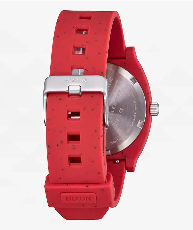 Nixon time teller red shop