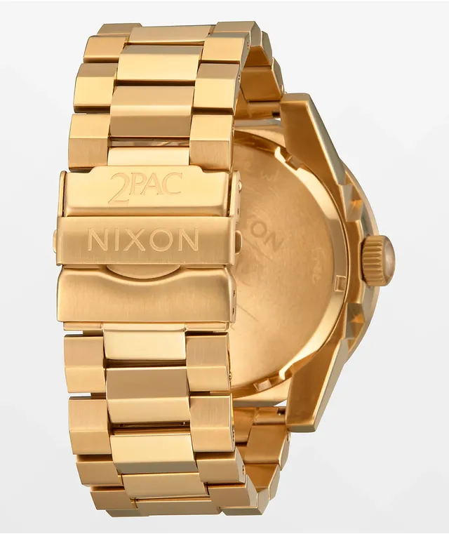 Nixon x 2Pac Tupac Sentry Two Tone 42mm Watch A1379-5196 for