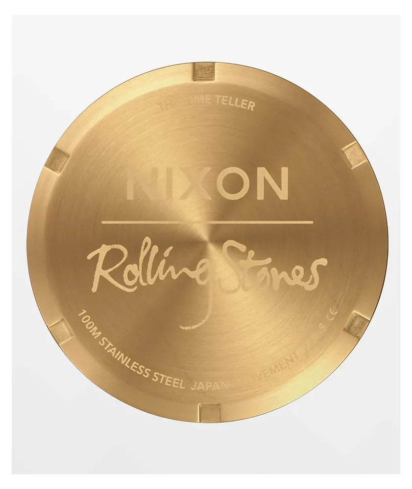 Nixon x The Rolling Stones Time Teller Gold Analog Watch Mall of