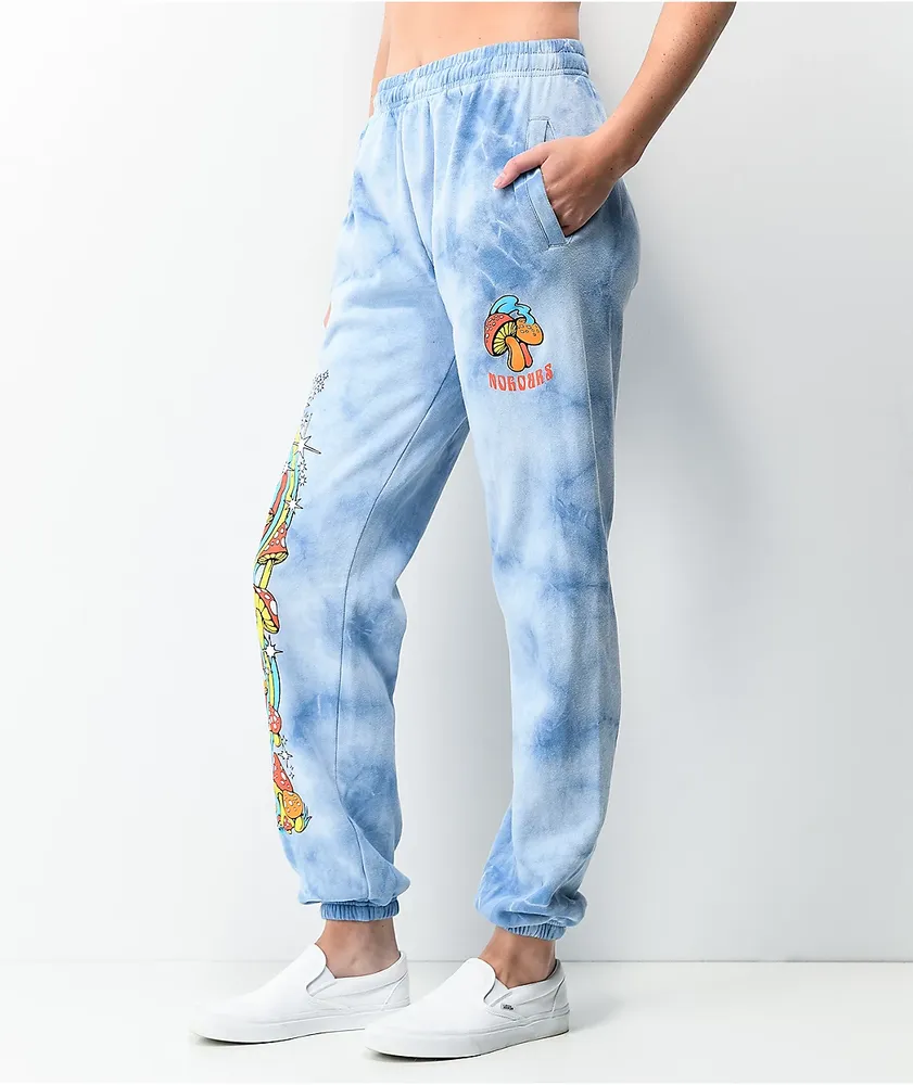 Tie dye sweatpants best sale blue and white