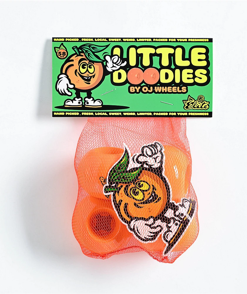 OJ Lil Doodies 58mm 99a Orange Skateboard Wheels | MainPlace Mall