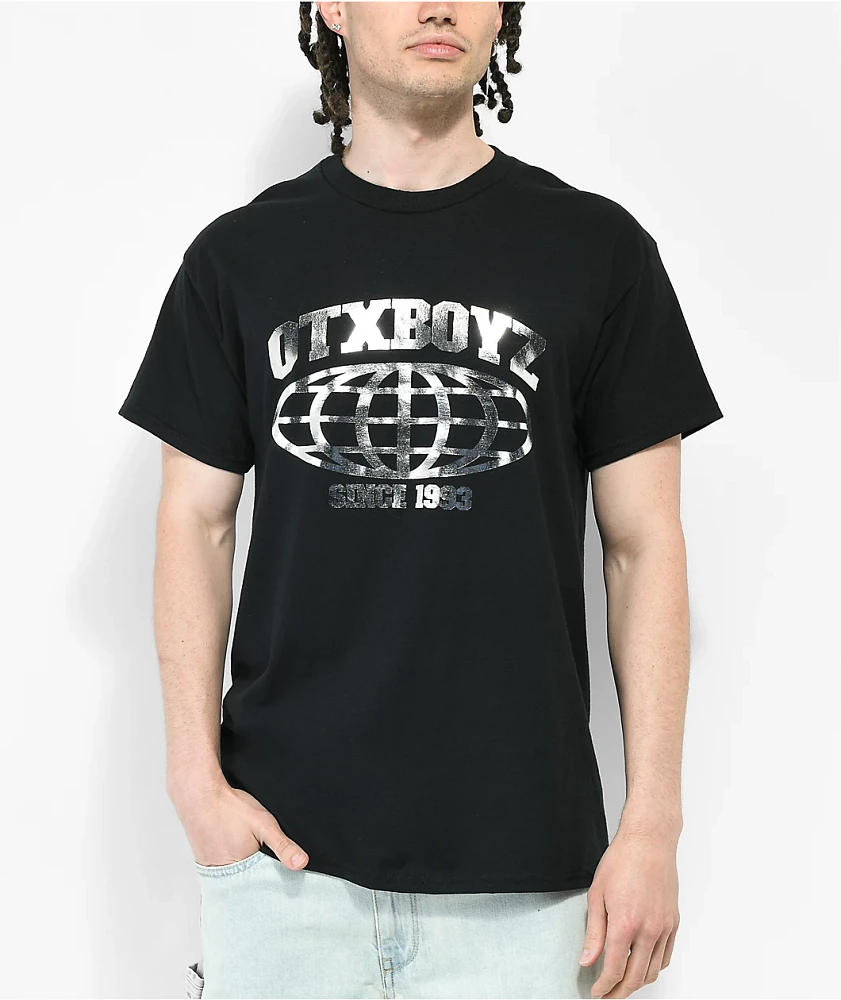 OTX BOYZ Globe Foil Black T-Shirt at Hamilton Place in Chattanooga, TN