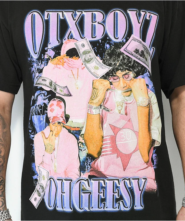 OTXBOYZ Notkia OhGeesy Black T-Shirt at Hamilton Place in