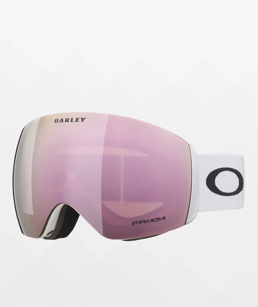 Oakley Flight Deck L Prizm Rose Gold Matte White Snowboard Goggles 