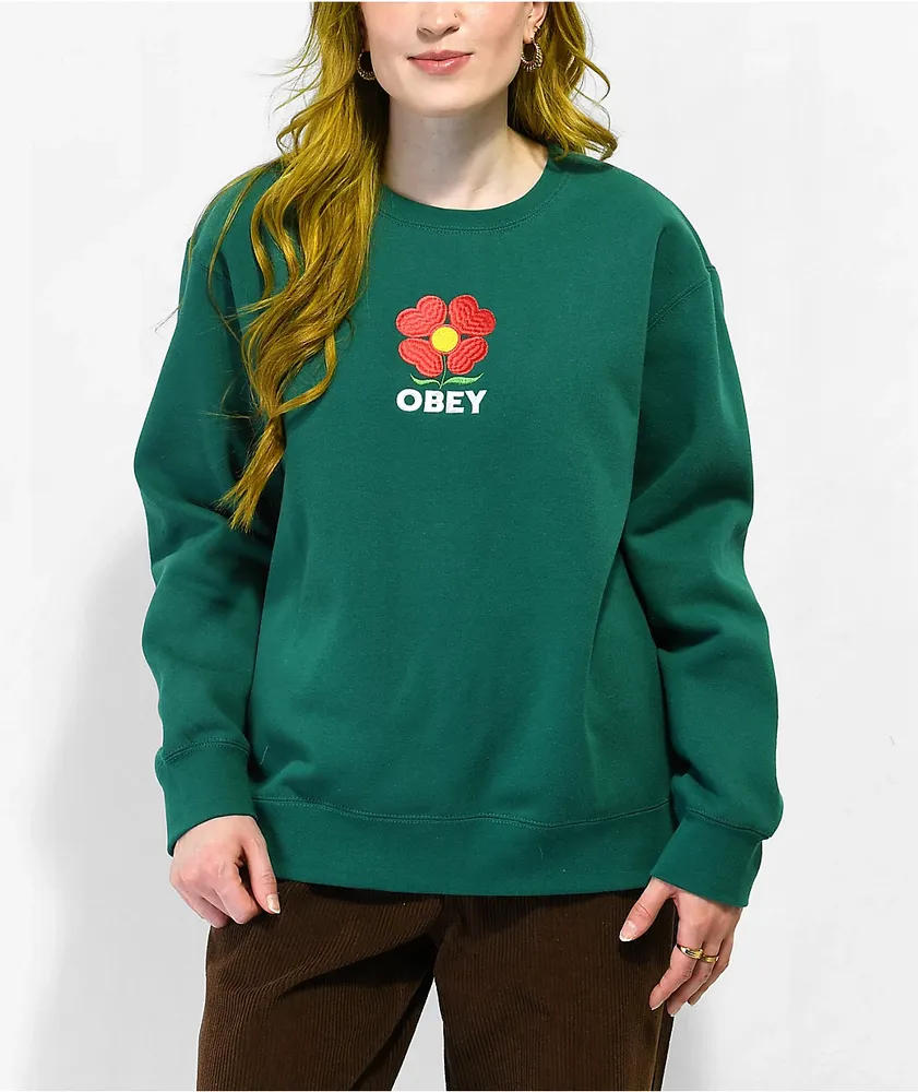 Obey crew neck womens store