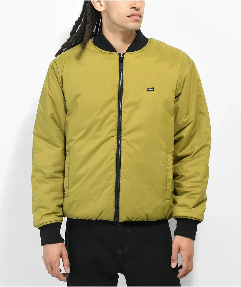 Obey yellow windbreaker cheap